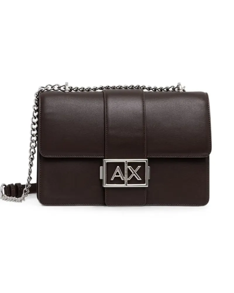 Armani Exchange logo-plaque cross body bag - Braun Braun