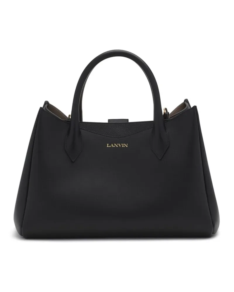 Lanvin Handtasche mit Logo - Schwarz Schwarz