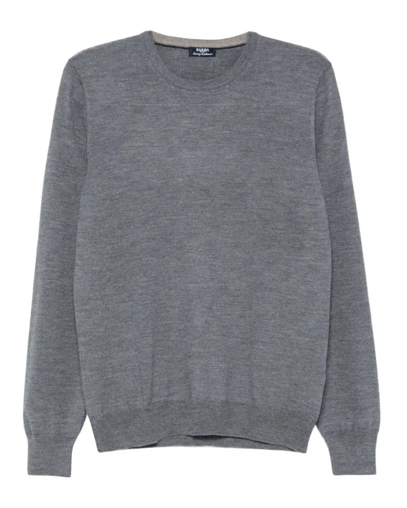BARBA crew-neck sweater - Grau Grau