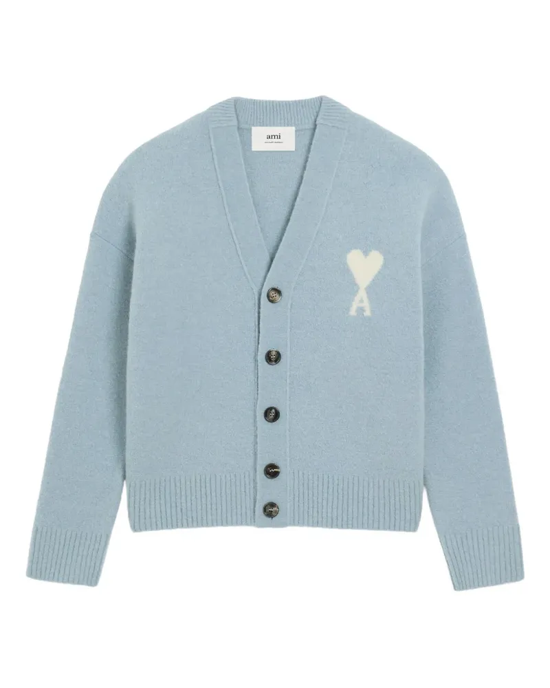 AMI Paris Ami de Coeur Cardigan - Blau Blau