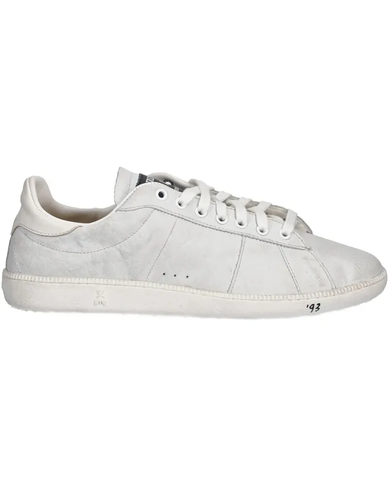 Patrizia Pepe leather lace-up sneakers - Weiß Weiß