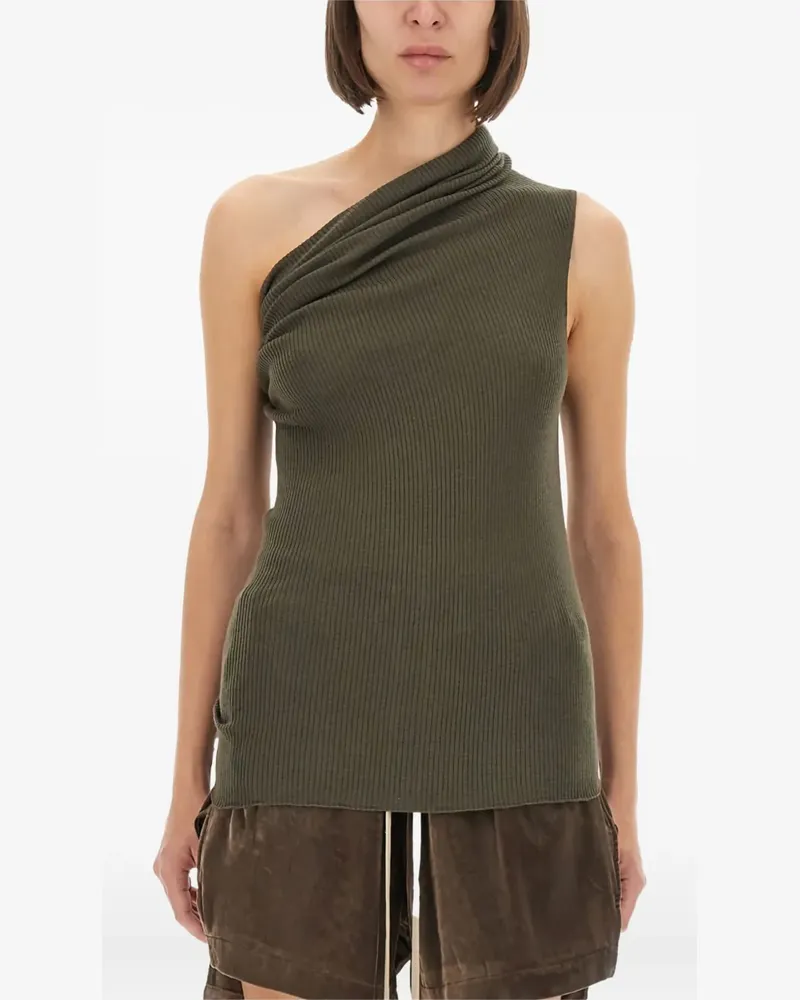 Rick Owens draped sleeveless top - Grün Grün