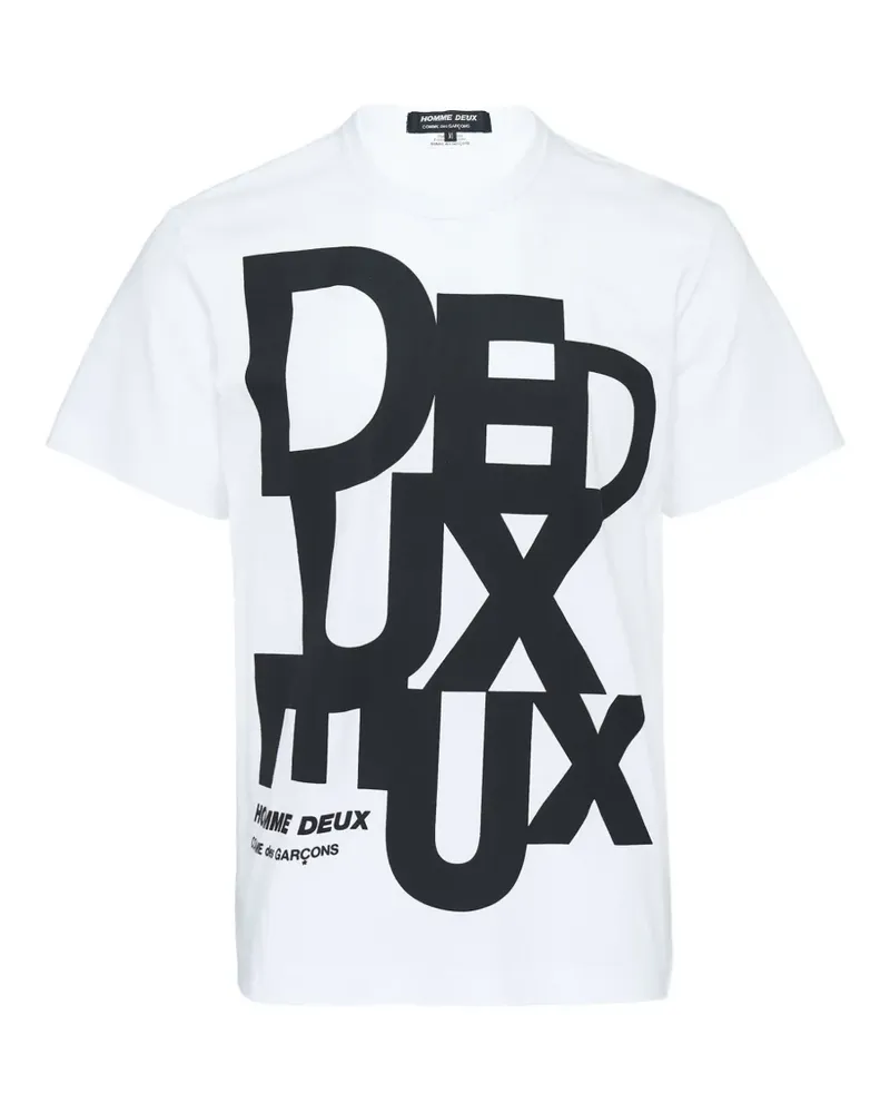 Comme des Garçons short-sleeve logo-print T-shirt - Weiß Weiß