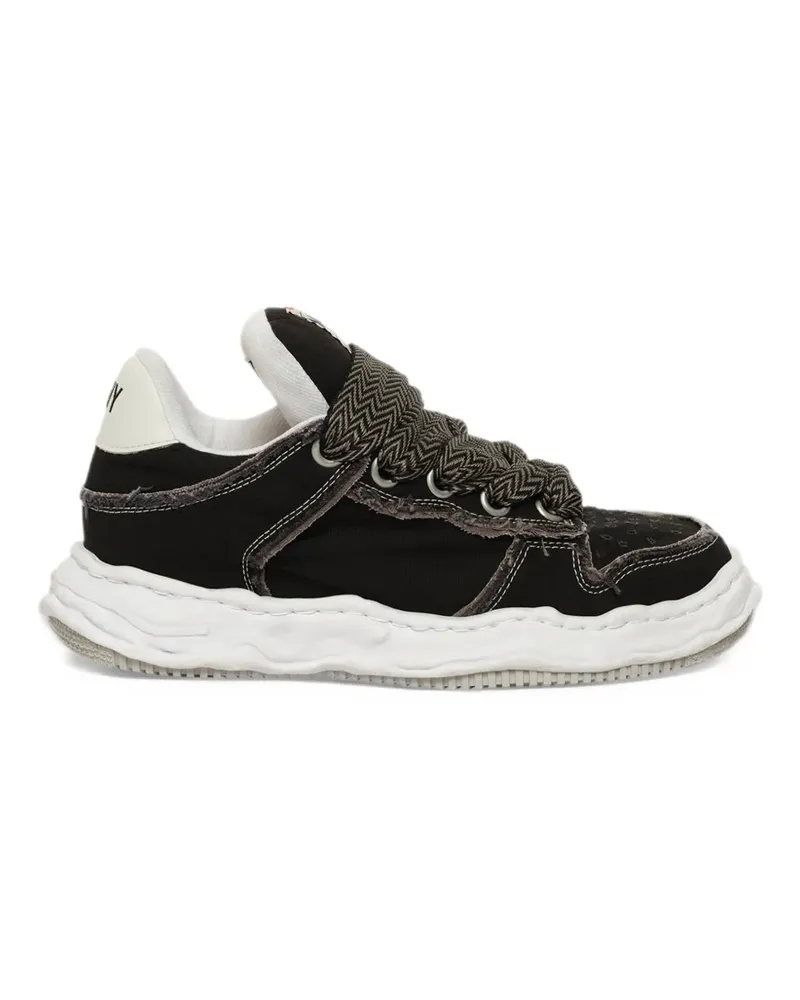 MIHARAYASUHIRO Wayne Puffer OG sole patterned lace canvas low-top sneakers - Schwarz Schwarz