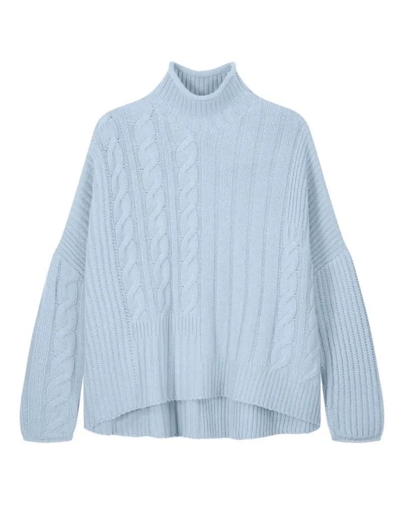 Eric Bompard cable-knit high-neck sweater - Blau Blau