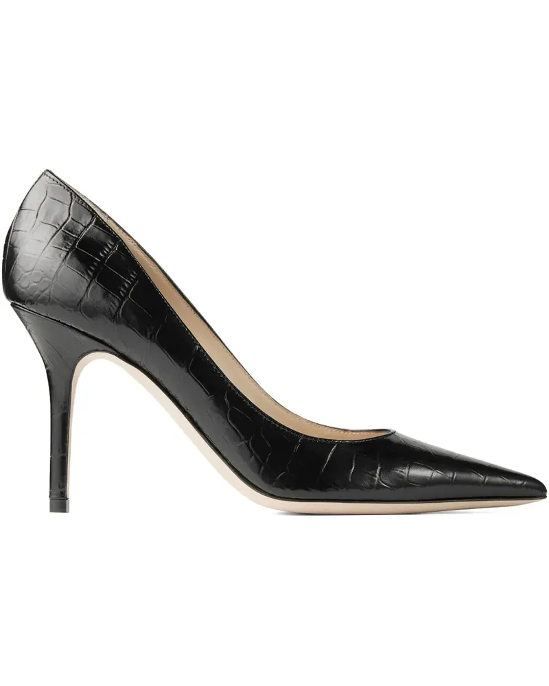 Jimmy Choo Agnes Pumps mit Kristallen 85mm - Schwarz Schwarz