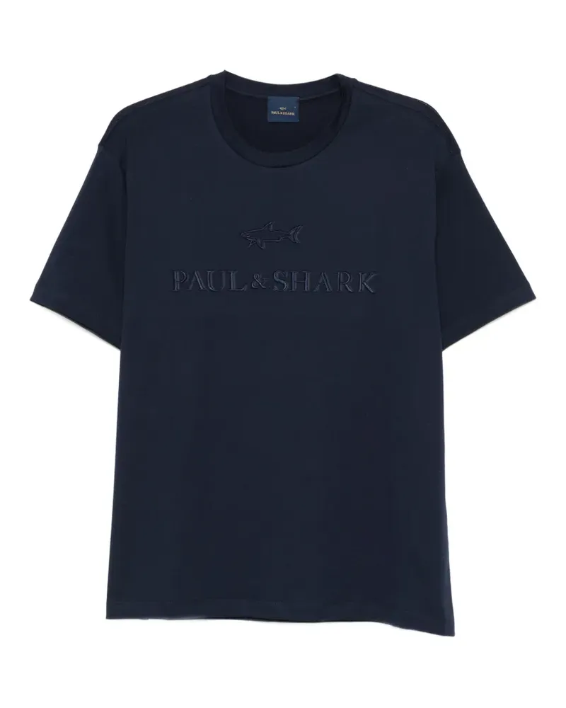 Paul & Shark logo-detail T-shirt - Blau Blau