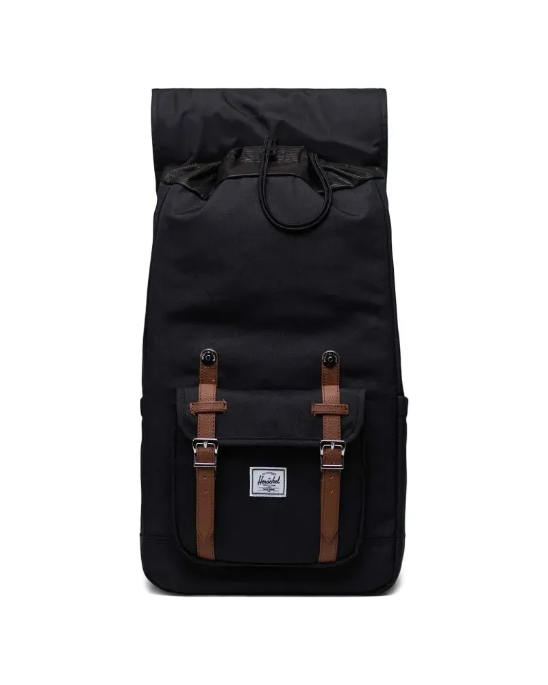 Herschel Supply Co. Little America™ Rucksack mit Lederbesatz - Schwarz Schwarz