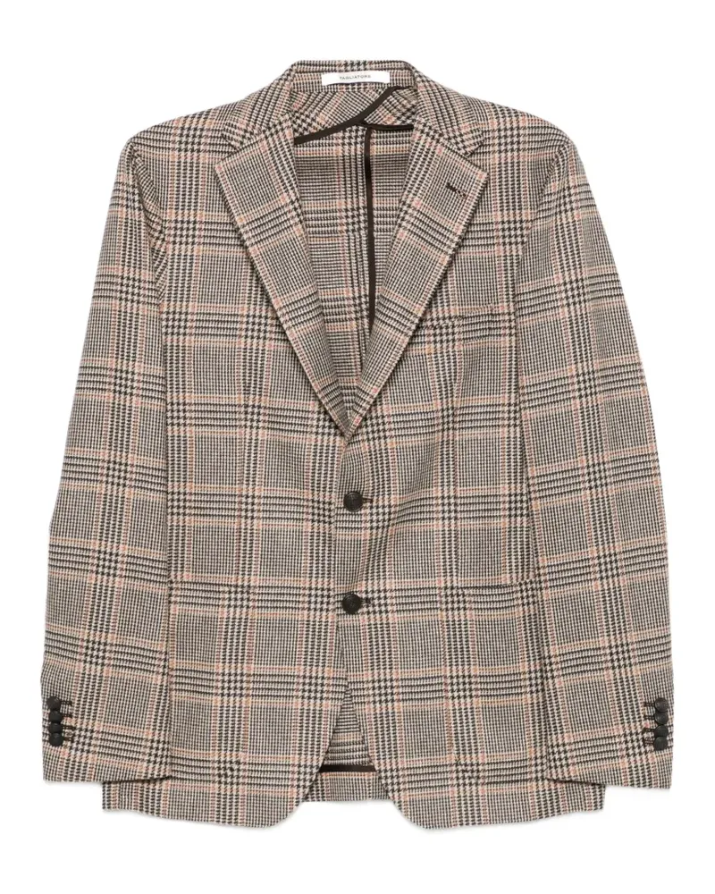 Tagliatore check-pattern notched-lapel blazer - Braun Braun