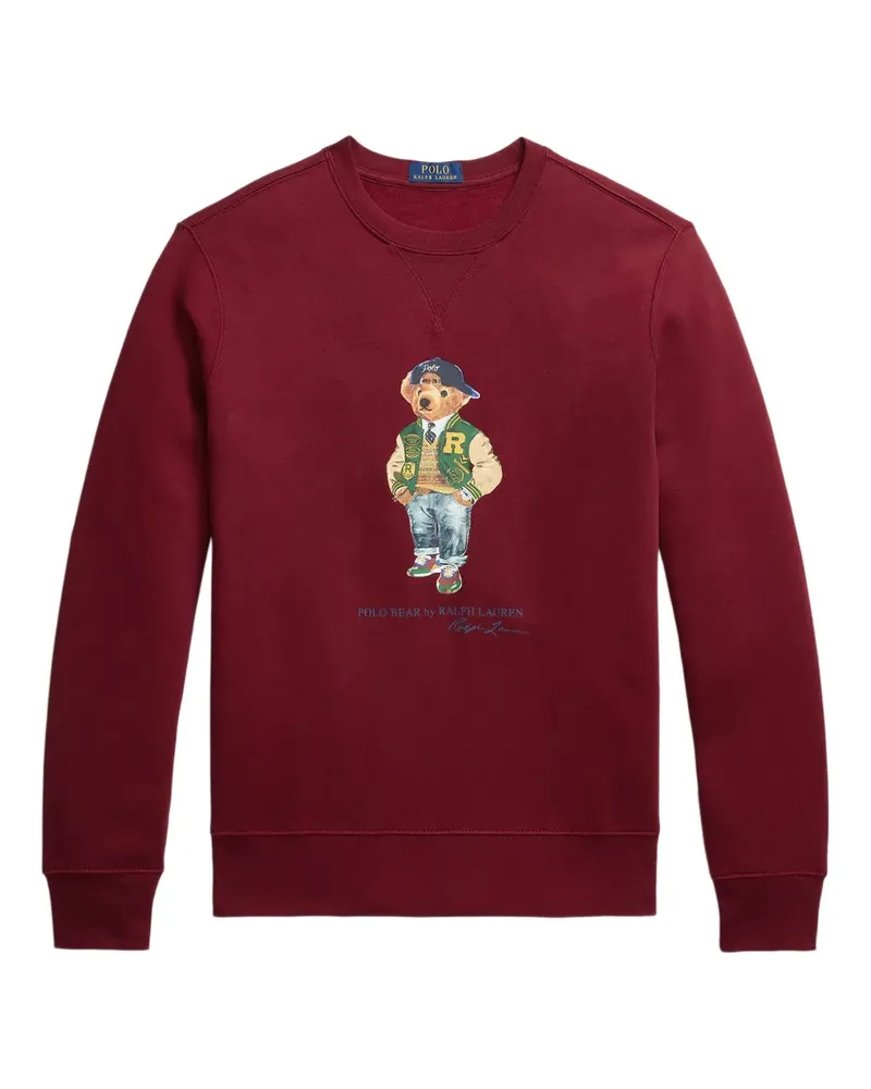 Ralph Lauren Sweatshirt mit Polo Bear - Rot Rot