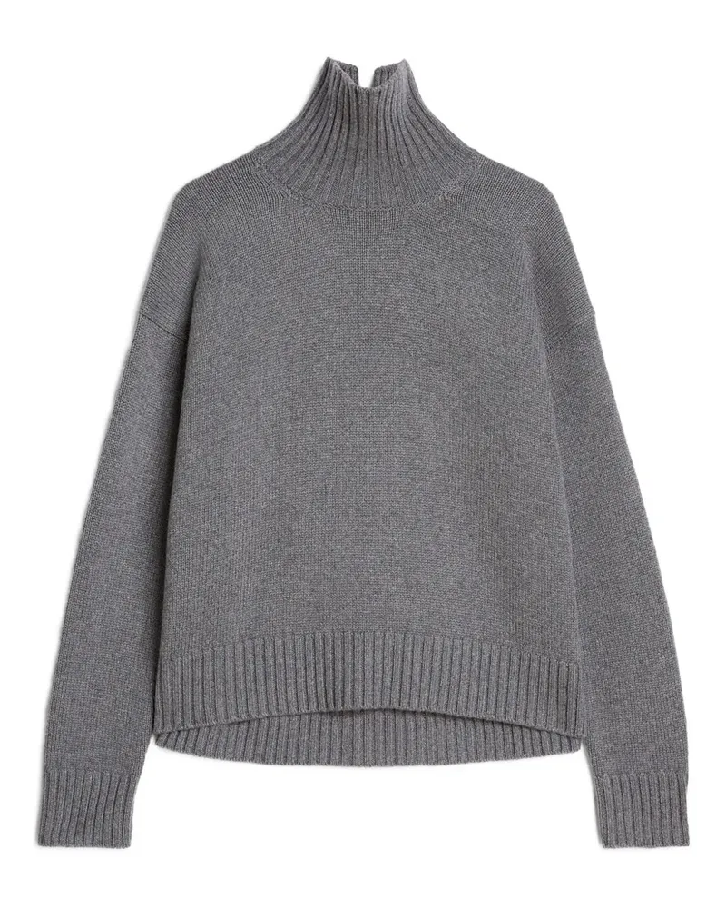 Jil Sander Pullover mit Stehkragen - Grau Grau
