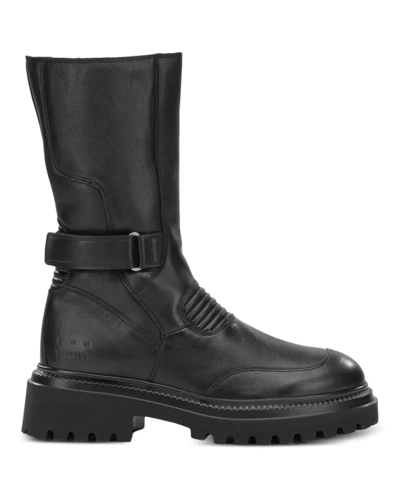 Copenhagen Stiefel mit Schnallenriemen - Schwarz Schwarz