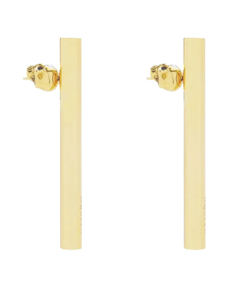 Alexander McQueen Hängeohrringe mit Totenkopf - Gold Gold