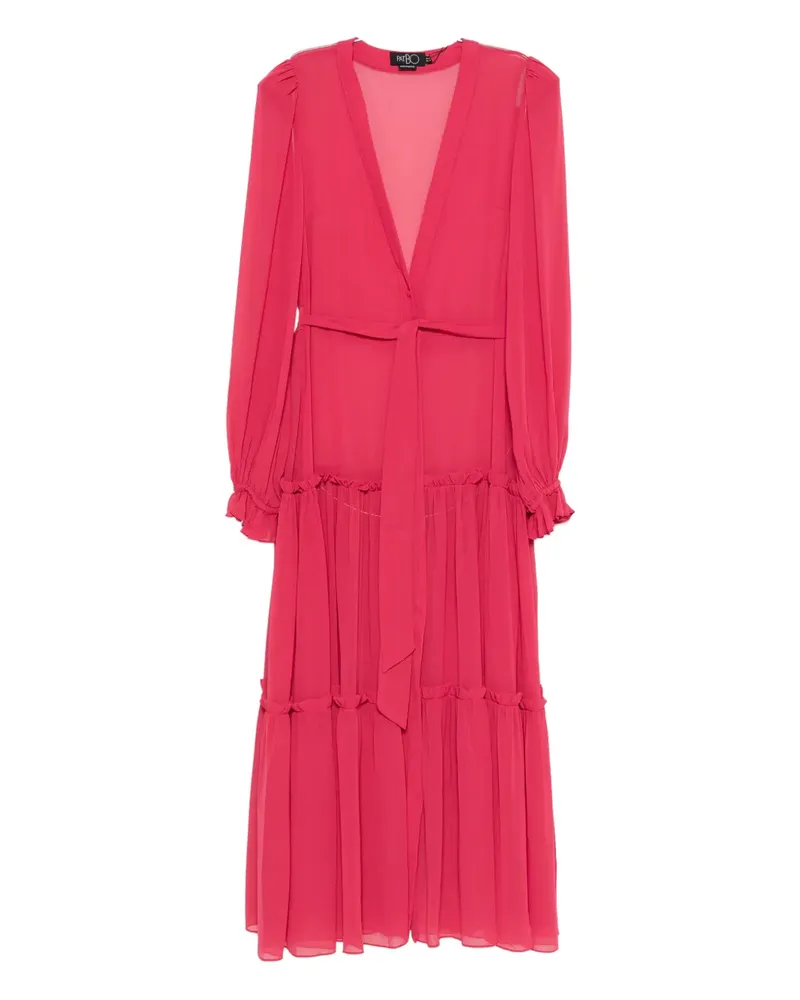 Pat Bo belted ruffled robe - Rosa Rosa