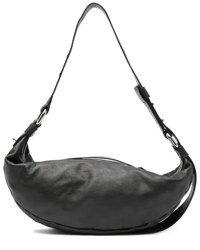 Vic Matié Schultertasche aus Leder - Schwarz Schwarz