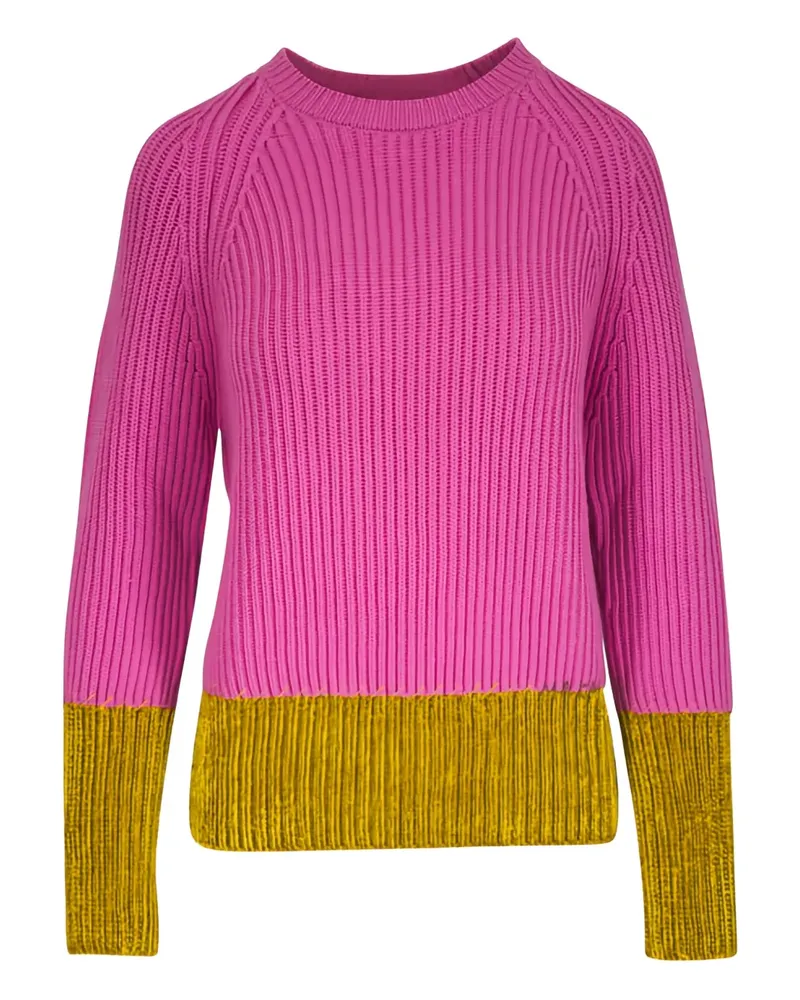 Marni Pullover mit gerippten Einsätzen - Rosa Rosa