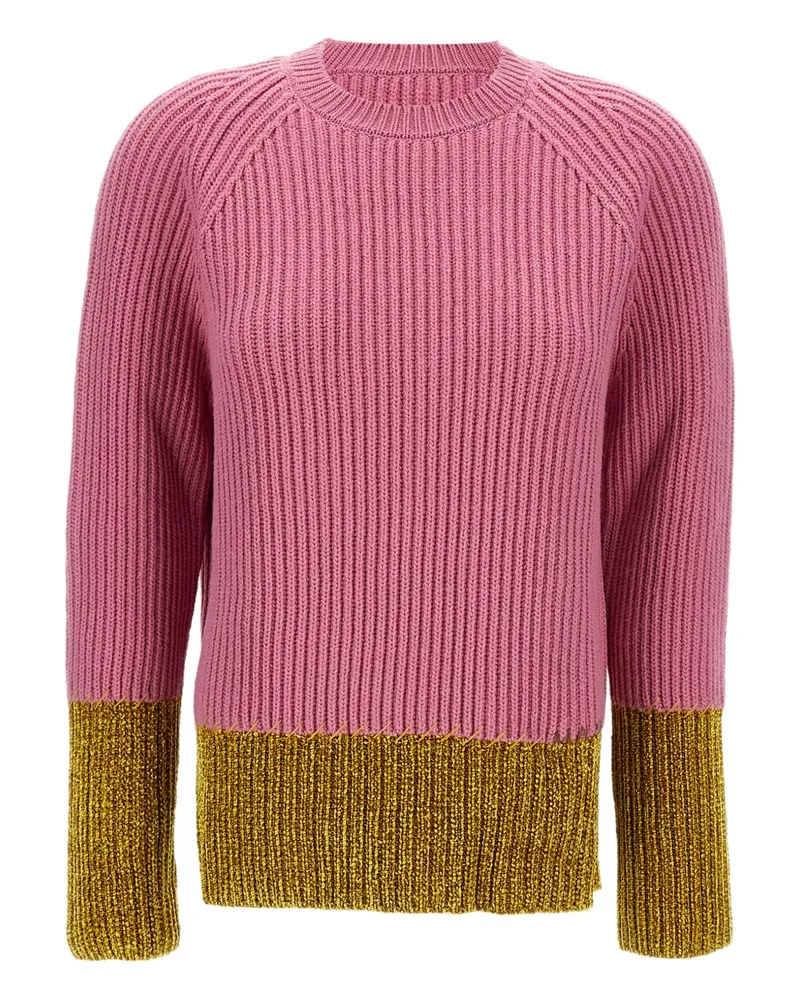 Marni Pullover mit gerippten Einsätzen - Rosa Rosa