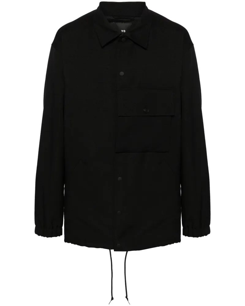 Y-3 Sport Uniform Coach Hemdjacke - Schwarz Schwarz