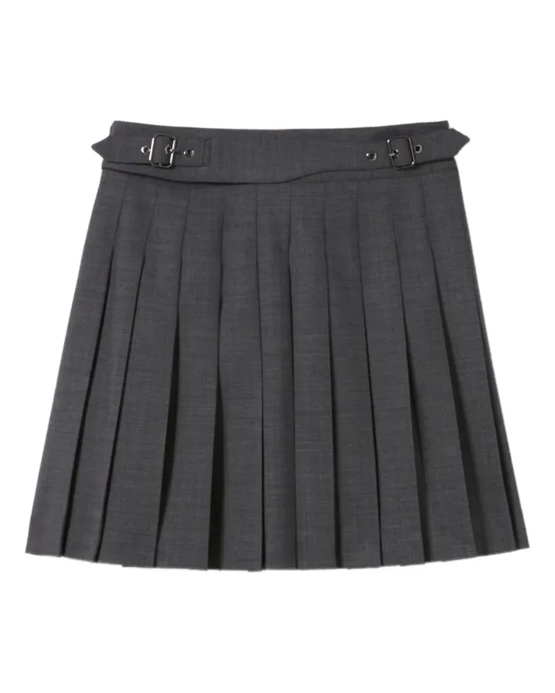 Claudie Pierlot Minirock mit Falten - Grau Grau