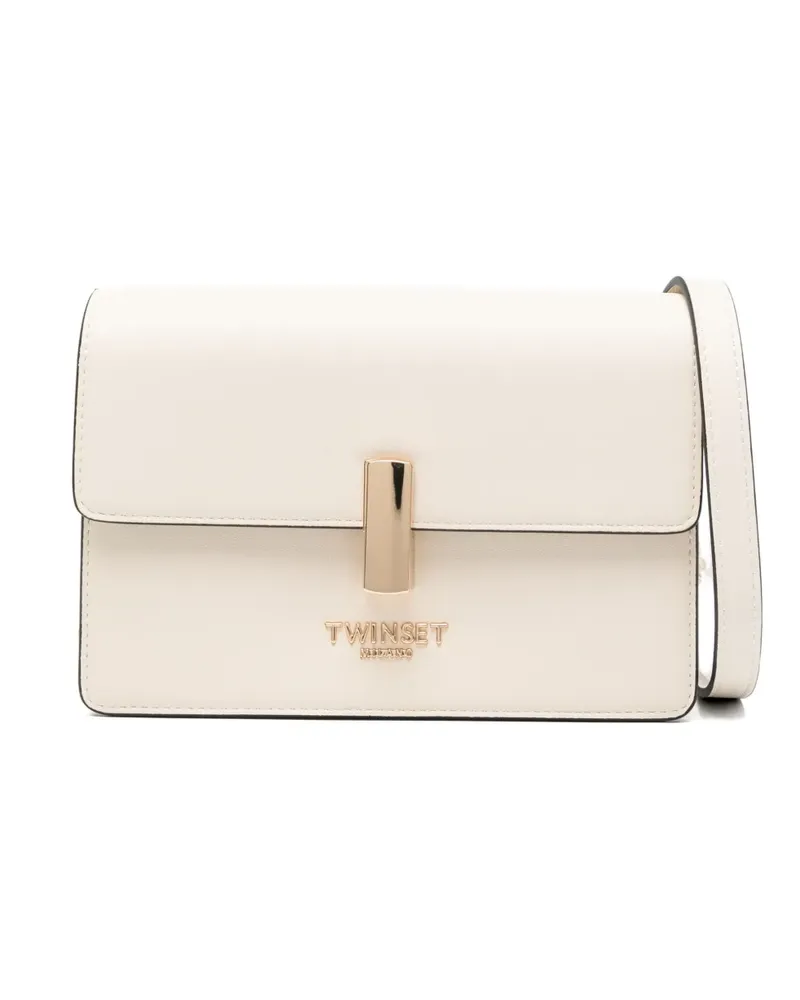 Twin-Set Schultertasche mit verstellbarem Riemen - Nude Nude