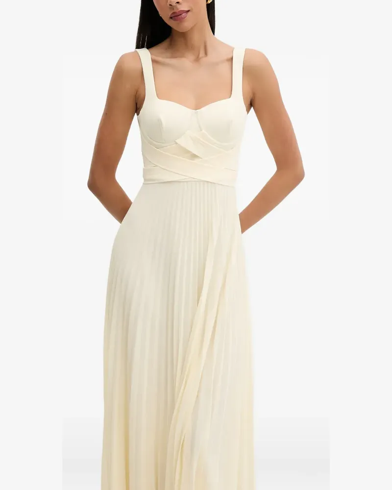 Patrizia Pepe pleated maxi dress - Gelb Gelb