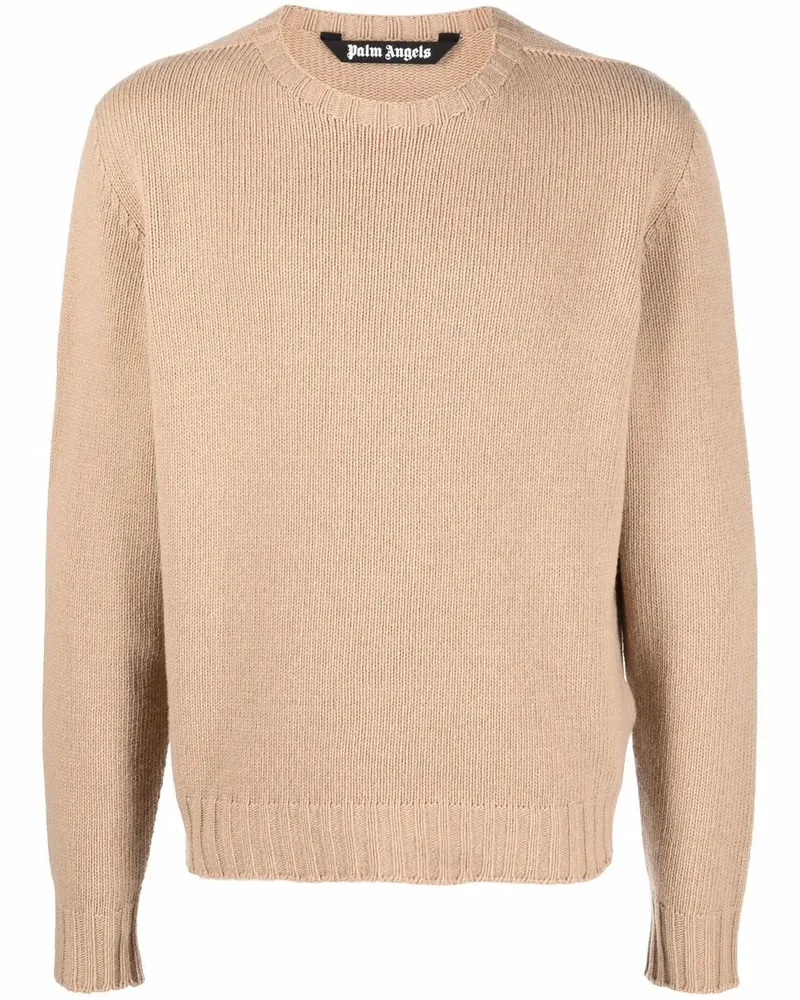 Palm Angels Pullover mit Logo-Stickerei - Nude Nude