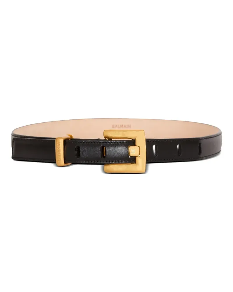Balmain Anthem Gürtel - Schwarz Schwarz