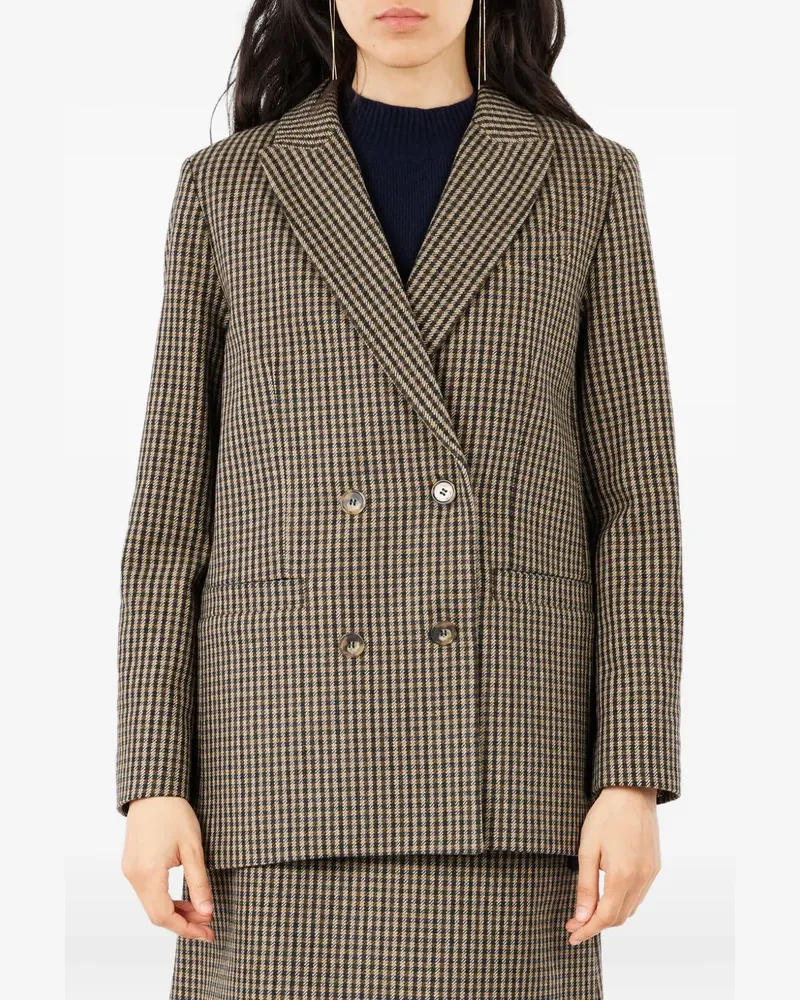 A.P.C. Cabanjacke mit Vichy-Karomuster - Braun Braun