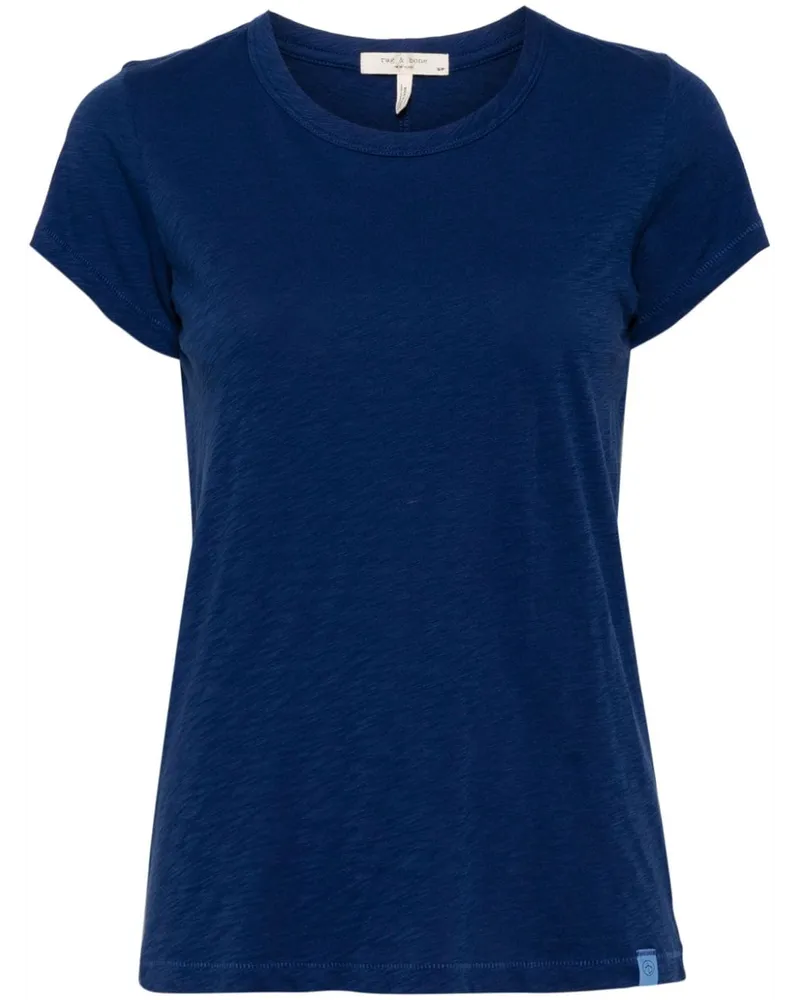 Rag & Bone T-Shirt aus Bio-Baumwolle Blau