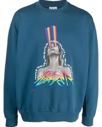 Marcelo Burlon | County of Milan Sweatshirt mit grafischem Print Blau