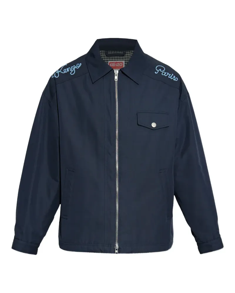 Kenzo Paris  Jacke mit Stickerei - Blau Blau