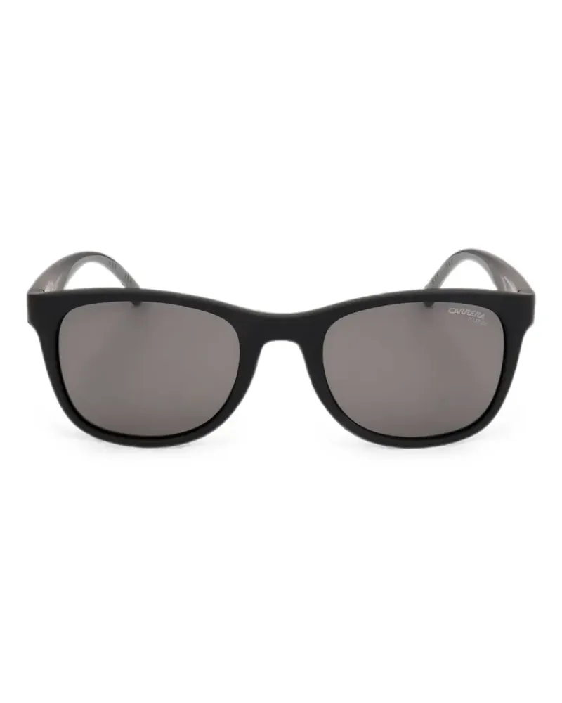 Carrera Sonnenbrille mit eckigem Gestell - Schwarz Schwarz