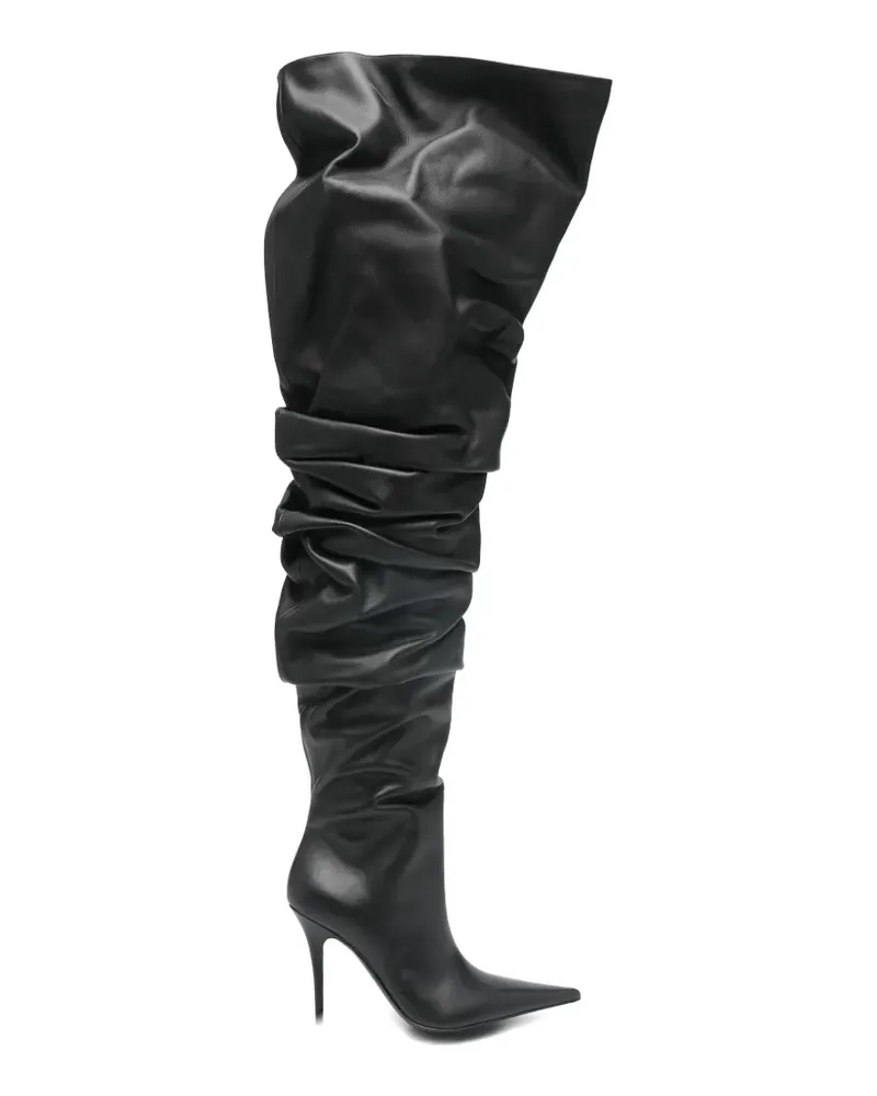 Amina Muaddi Anok thing-high heeled boots - Schwarz Schwarz