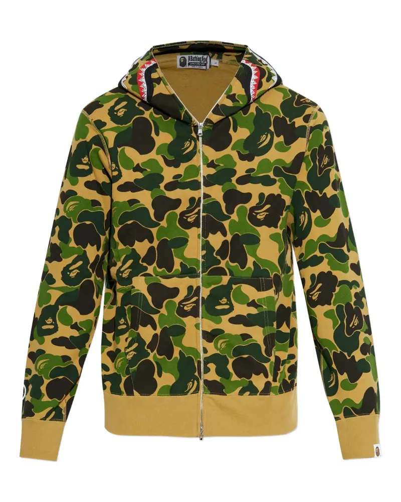 BAPE camouflage-pattern hoodie - Grün Grün