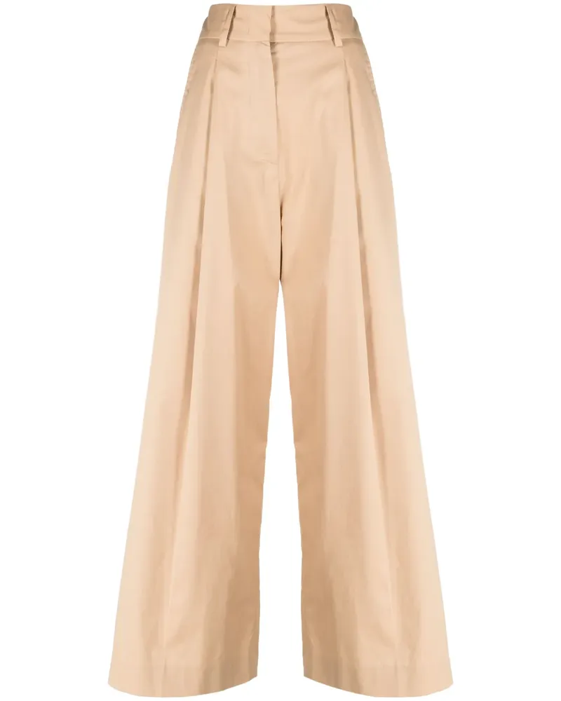 ..,merci Weite Hose mit Falten - Nude Nude