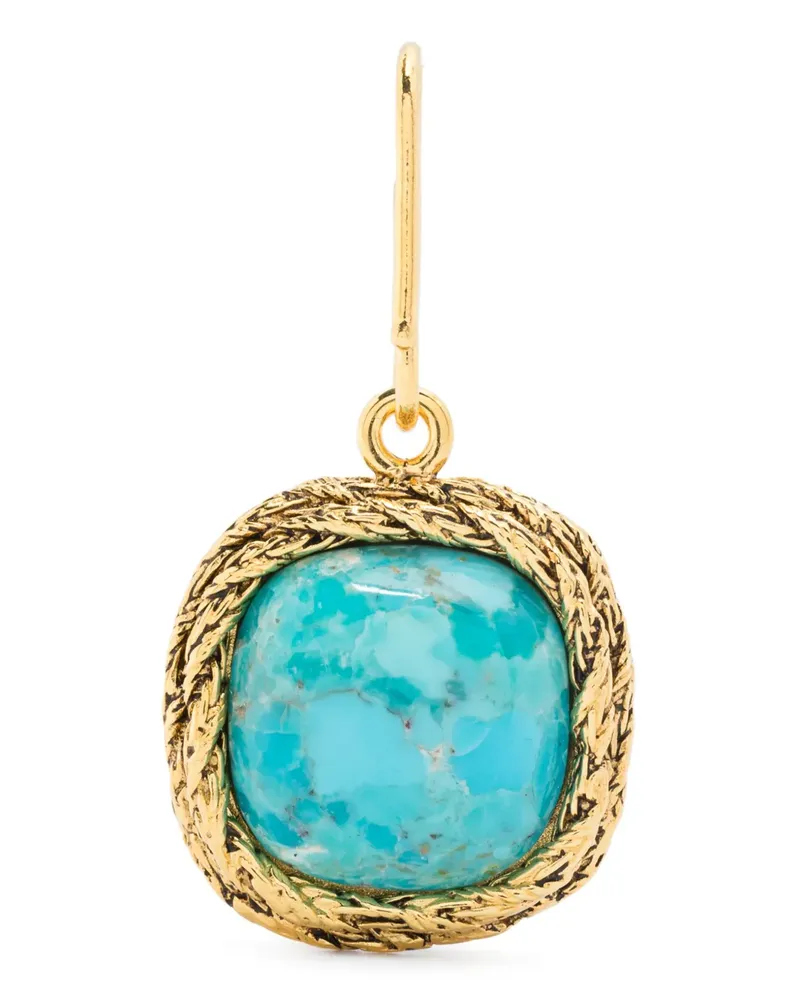 Aurélie Bidermann mini Miki Turquoise pendant - Gold Gold