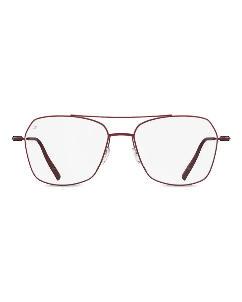 Silhouette Pure Visionary Pilotenbrille - Rot Rot