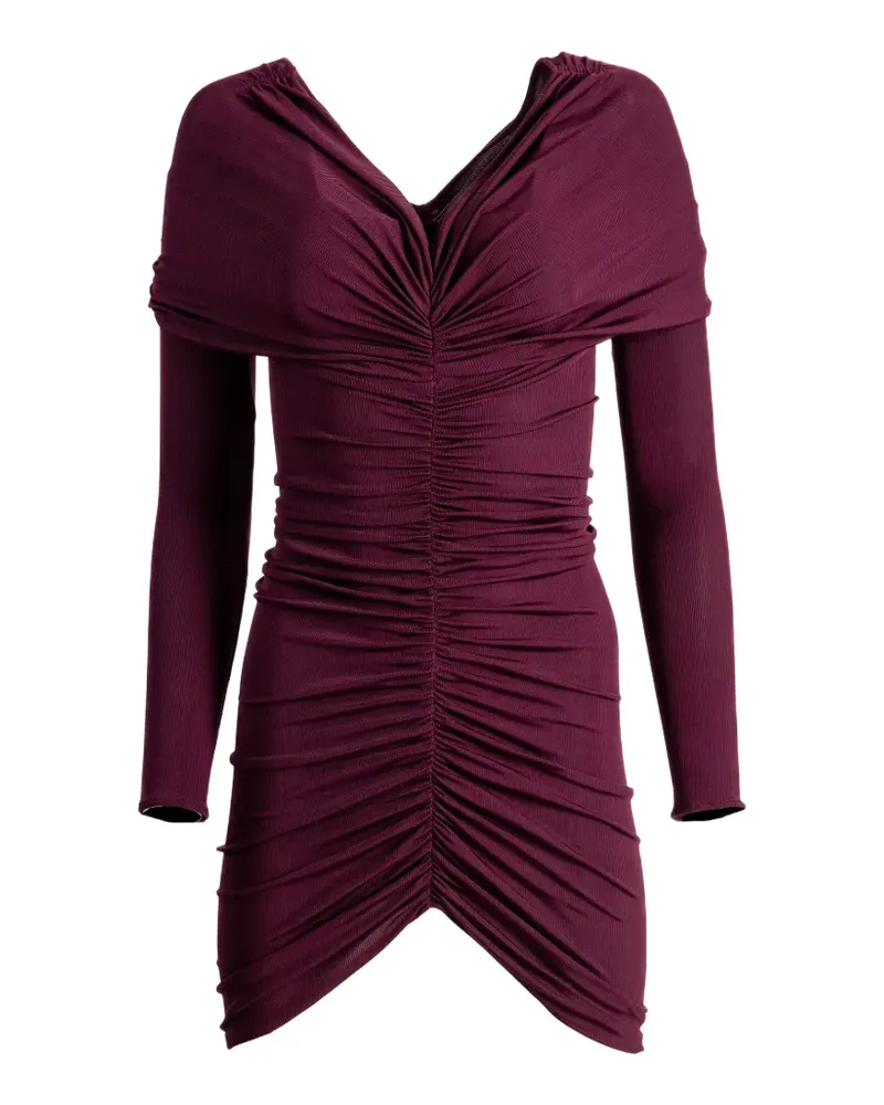 ATLEIN ruched off-shoulder dress - Violett Violett
