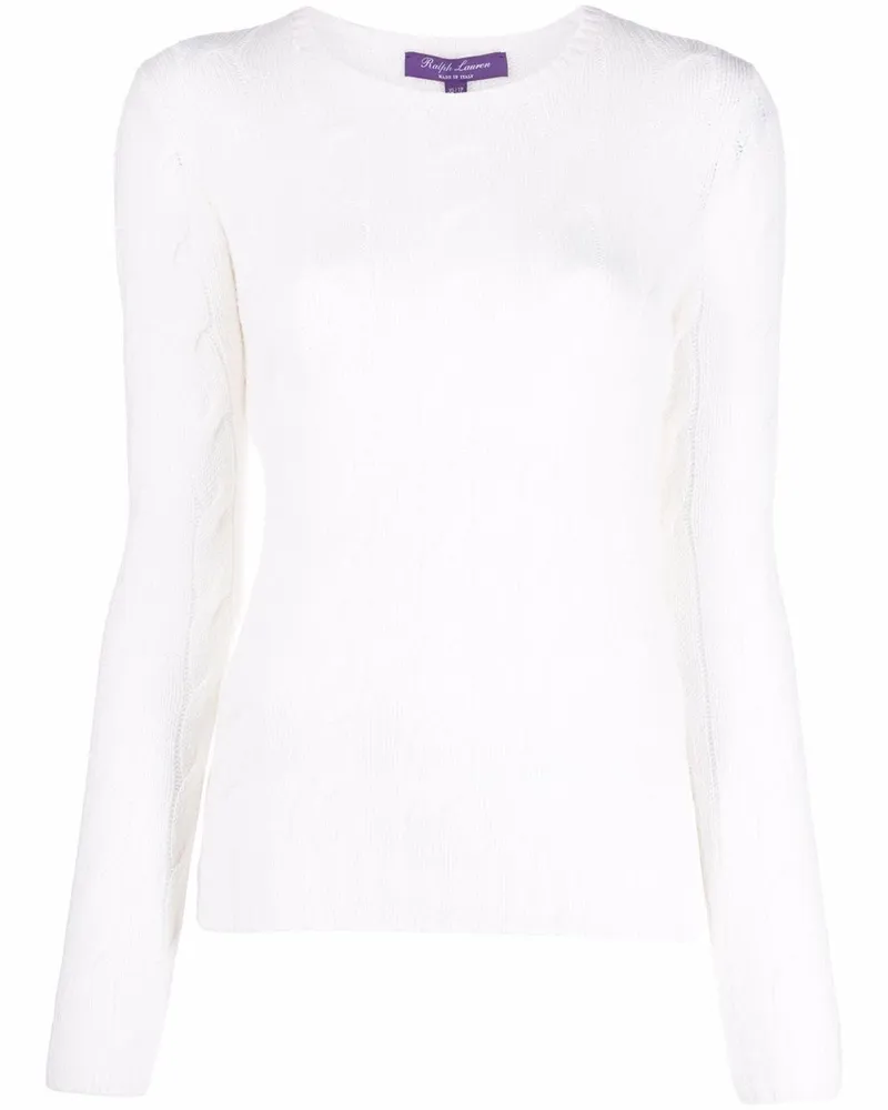 Ralph Lauren Kaschmirpullover mit Zopfmuster - Nude Nude
