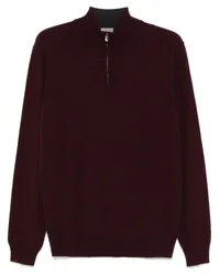 Corneliani Pullover mit Stehkragen Rot