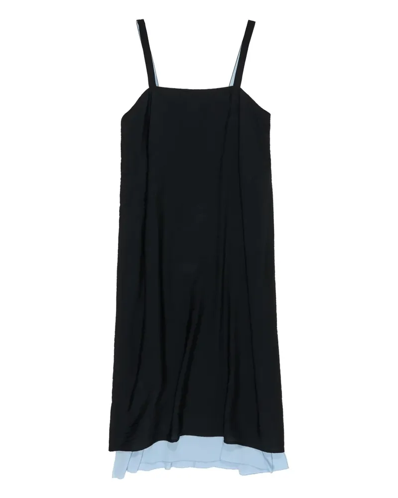 BIMBA Y LOLA Midikleid im Layering-Look - Schwarz Schwarz