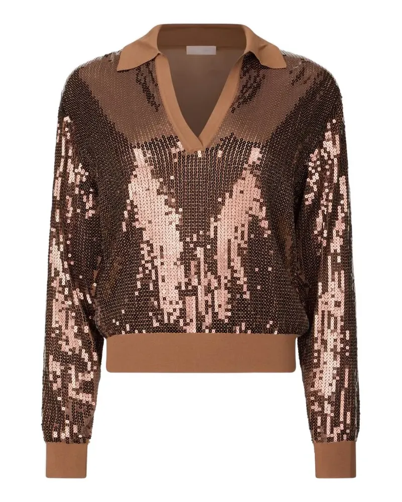 Liu Jo Pullover mit V-Ausschnitt - Braun Braun