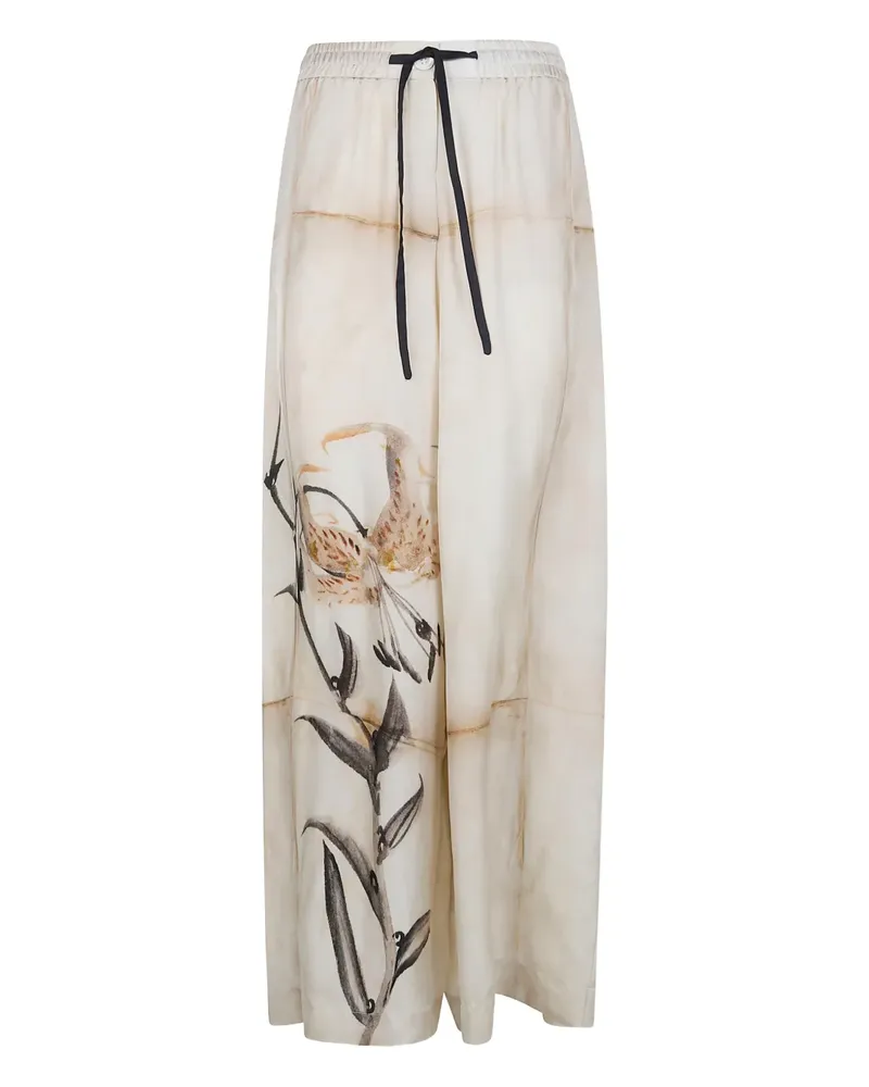 Pierre-Louis Mascia Aloe palazzo pants - Nude Nude