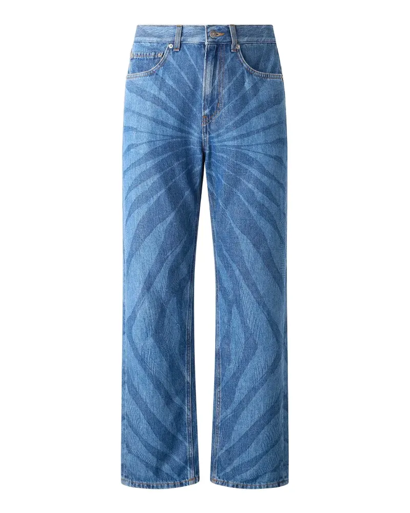 Roberto Cavalli Gerade Jeans im Five-Pocket-Design - Blau Blau