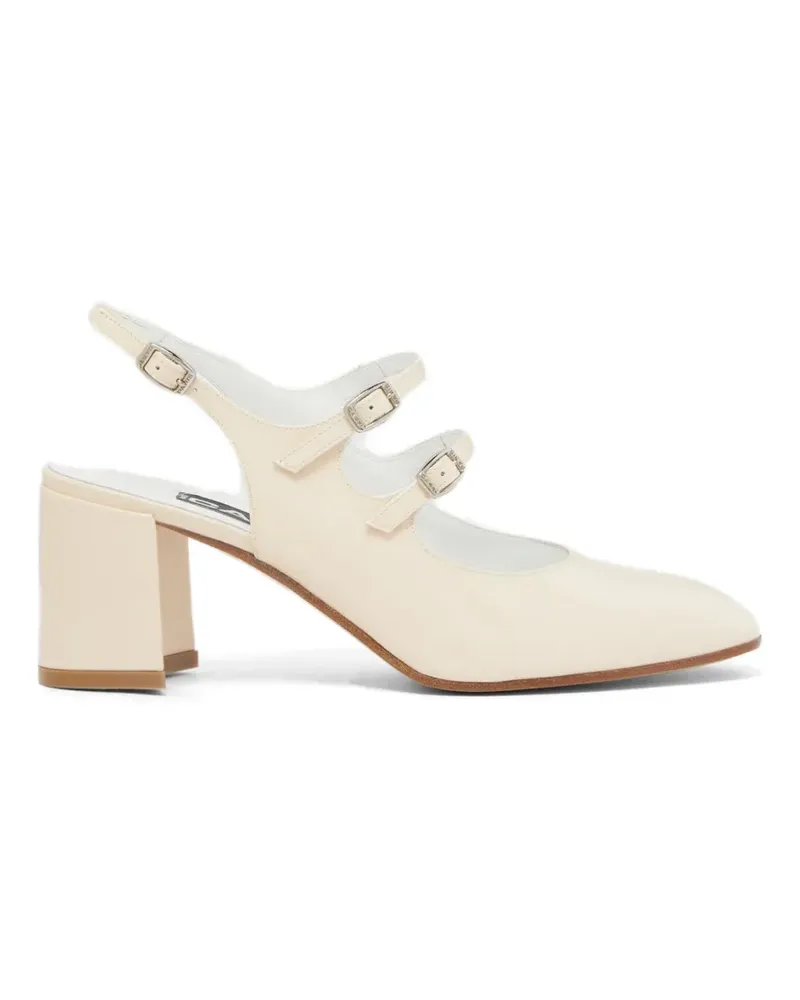 Carel Banana Slingback-Pumps aus Lackleder - Weiß Weiß