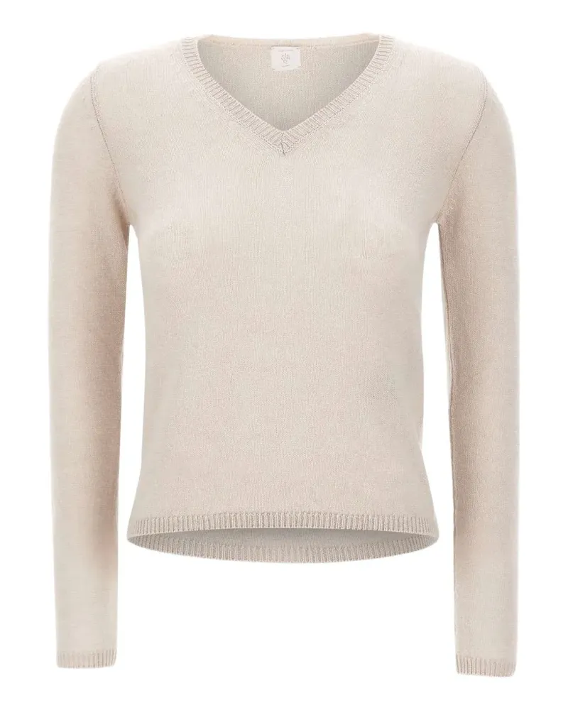 Eleventy V-neck cashmere sweater - Nude Nude