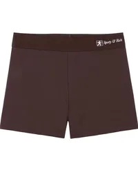 SPORTY & RICH Runner Script Shorts Braun