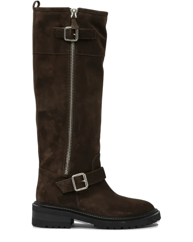 Via Roma 15 Wildlederstiefel mit Reißverschluss - Braun Braun
