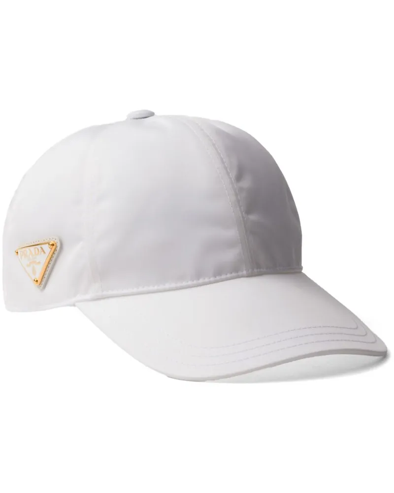 Prada Baseballkappe aus Re-Nylon - Weiß Weiß