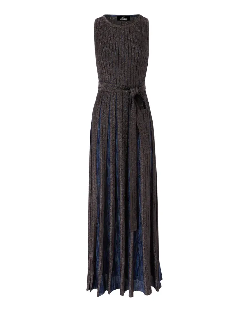 Missoni Maxikleid mit Metallic-Effekt - Braun Braun